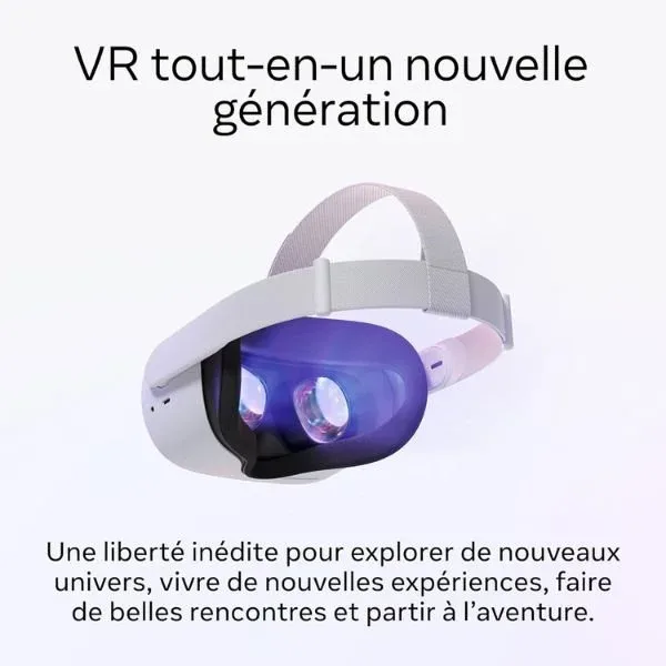 Meta Quest 2 128GB Suivi précis et confort ezone maroc avito electroplanet
