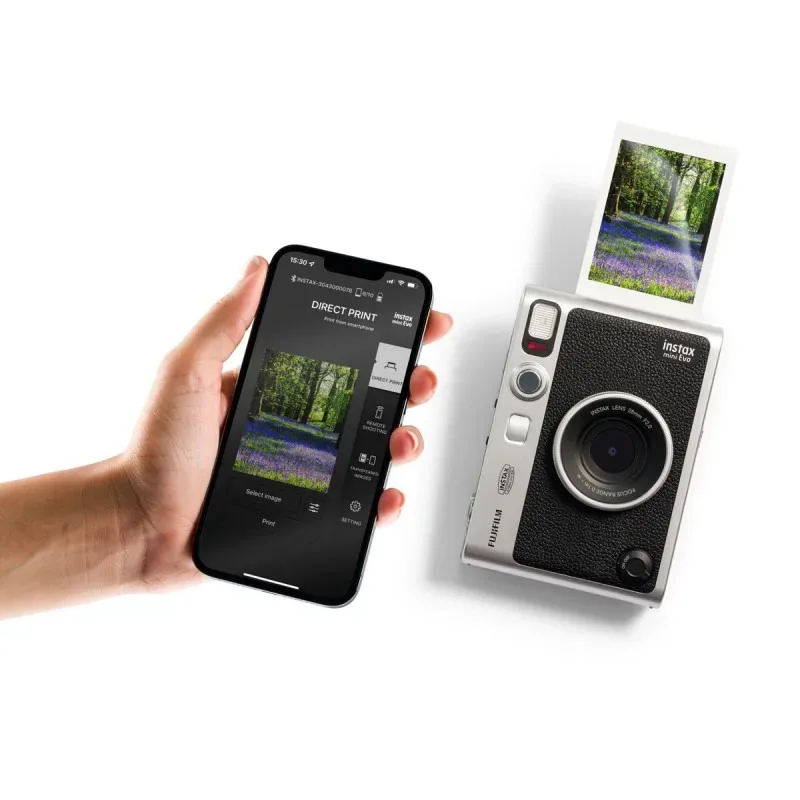Fujifilm Instax Mini Evo (Noir) Mémoire et batterie ezone maroc avito electroplanet