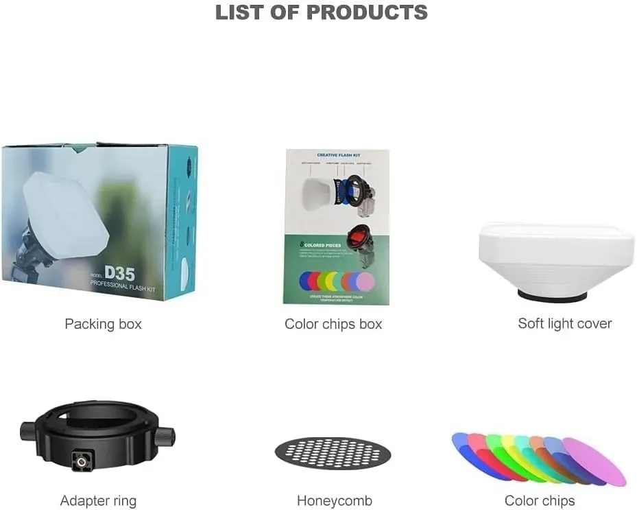 HIFFIN HF-D35 (kit d'accessoires magnétiques pour flash) Quel modèle choisir ? ezone maroc avito electroplanet