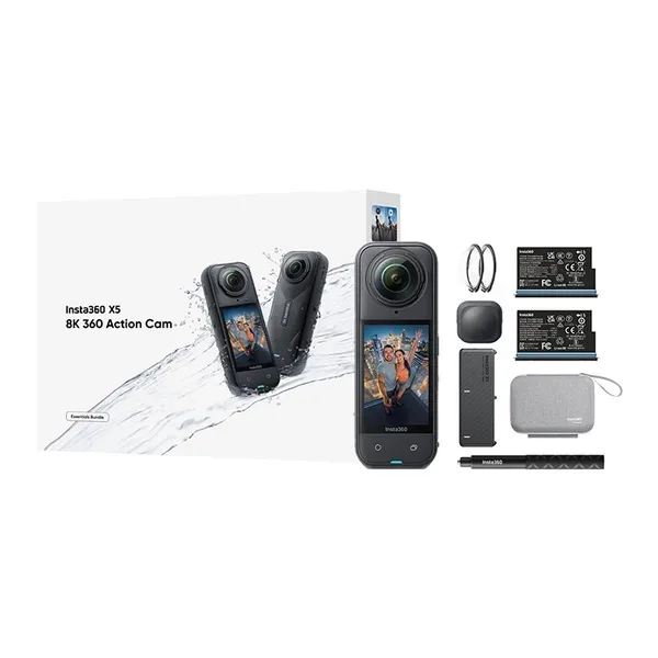 Insta360 X5 (pack Essentials, kit complet) 8K 360° et capteurs 1/1,28" ezone maroc avito electroplanet