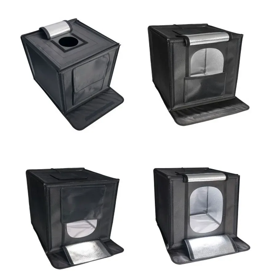 Mini studio photo pliable 40 x 40 cm (éclairage LED intégré) Un mini studio de 40 x 40 cm ezone maroc avito electroplanet