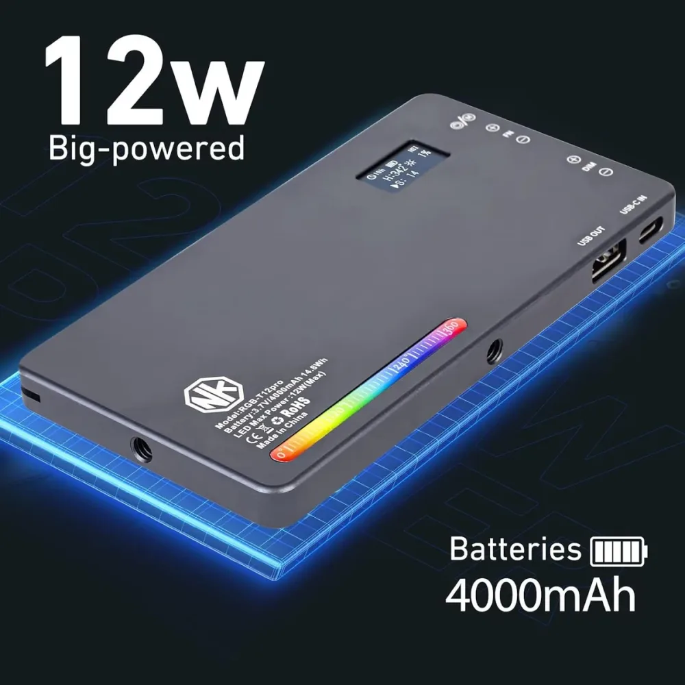 T12 Pro (torche LED RGB rechargeable) 2500-8000 K ezone maroc avito electroplanet