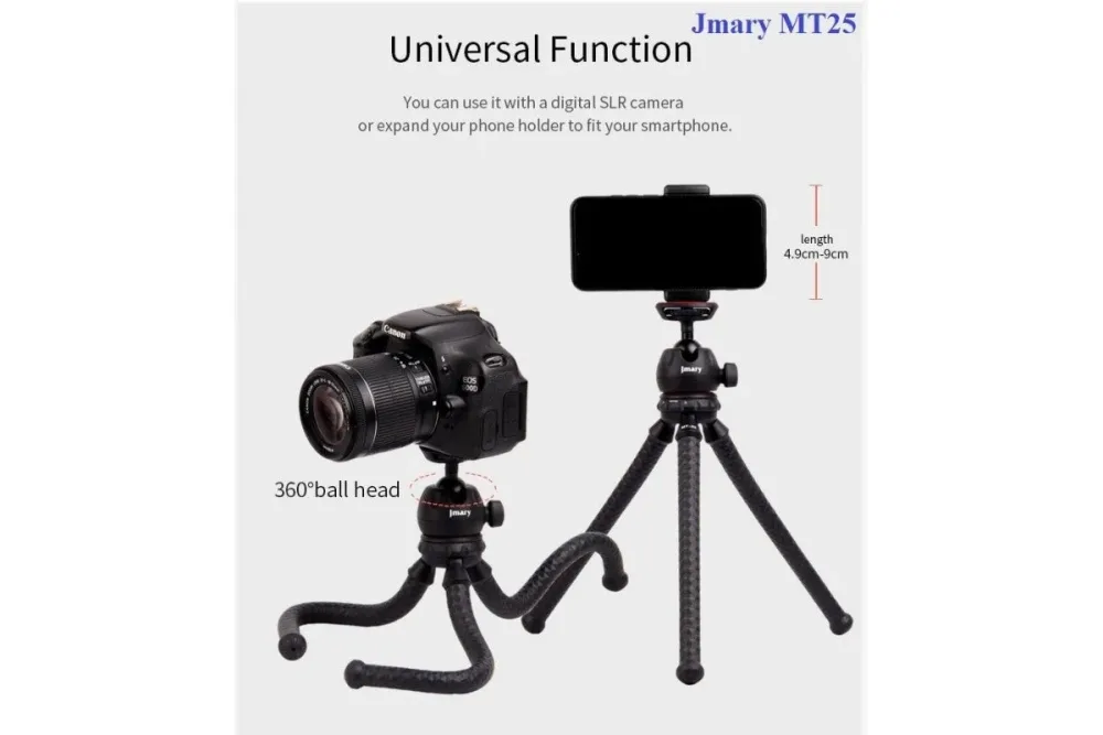 Jmary MT-25 (trépied flexible) Quel modèle choisir ? ezone maroc avito electroplanet