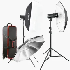 Godox SK400III-V (kit 2 flashs 400 Ws + softbox + parapluies) vue 1 ezone maroc avito electroplanet