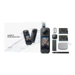 Insta360 X5 (pack Essentials, kit complet) vue 2 ezone maroc avito electroplanet