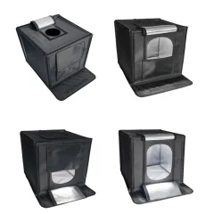 Mini studio photo pliable 40 x 40 cm (éclairage LED intégré) vue 2 ezone maroc avito electroplanet