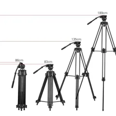 Weifeng WF-717 (trépied + tête fluide, réf. professionnelle) vue 2 ezone maroc avito electroplanet