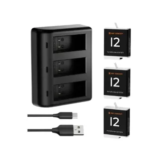 K&F Concept Chargeur hub et 3 batteries KIT pour GoPro KF28.0032V1 ezone maroc avito electroplanet