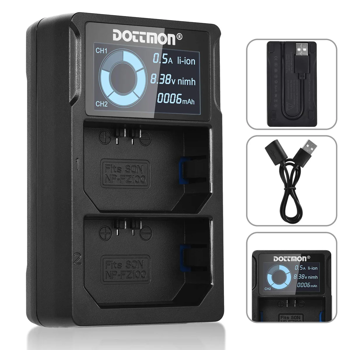 Chargeur Double USB pour Batteries Sony NP FZ100 ezone maroc avito electroplanet