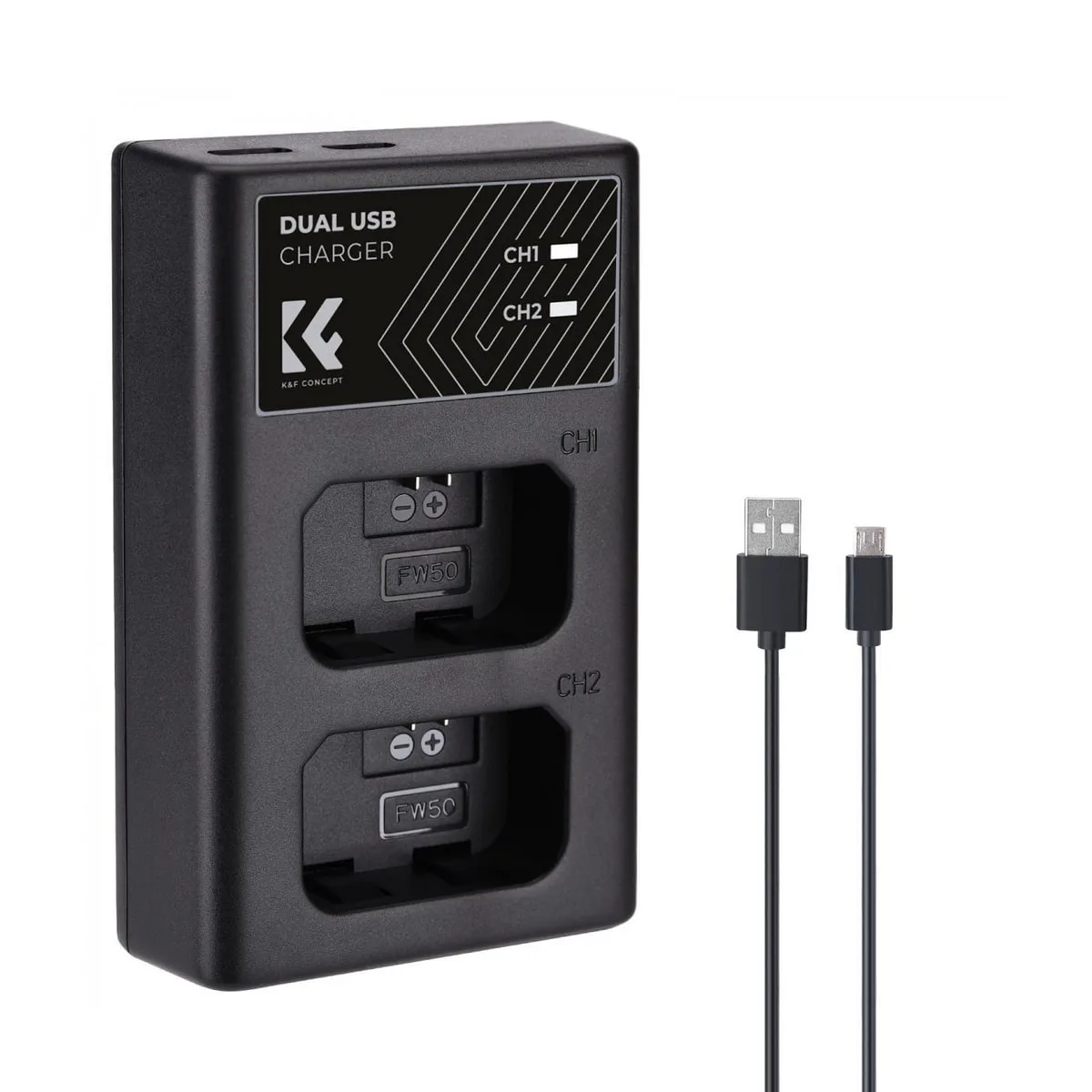 K&F Concept NP-FW50 Chargeur Double (Sony) ezone maroc avito electroplanet