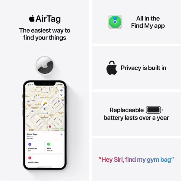 Porte-clés Air Tag pour Apple Airtags, oui Airtag 5 Maroc