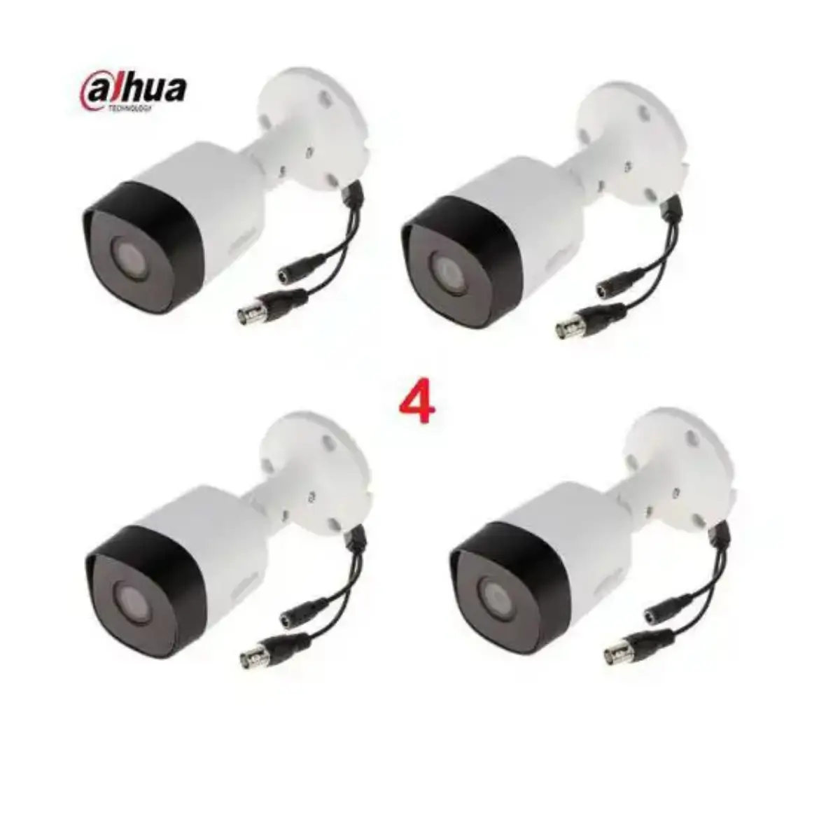 Dahua PACK 4 cameras extérieure waterproof 2MP Full HD HDCVI 2.8mm PRIX MAROC 1 Dahua PACK 4 cameras