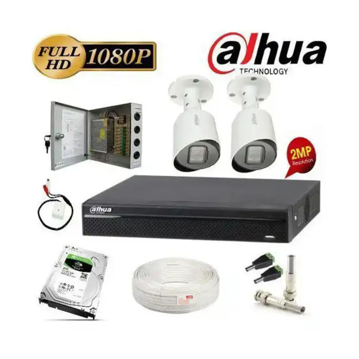 Dahua Pack Camera de Surveillance COMPLET 2MP 1080P PRIX MAROC 1 Dahua Pack Camera